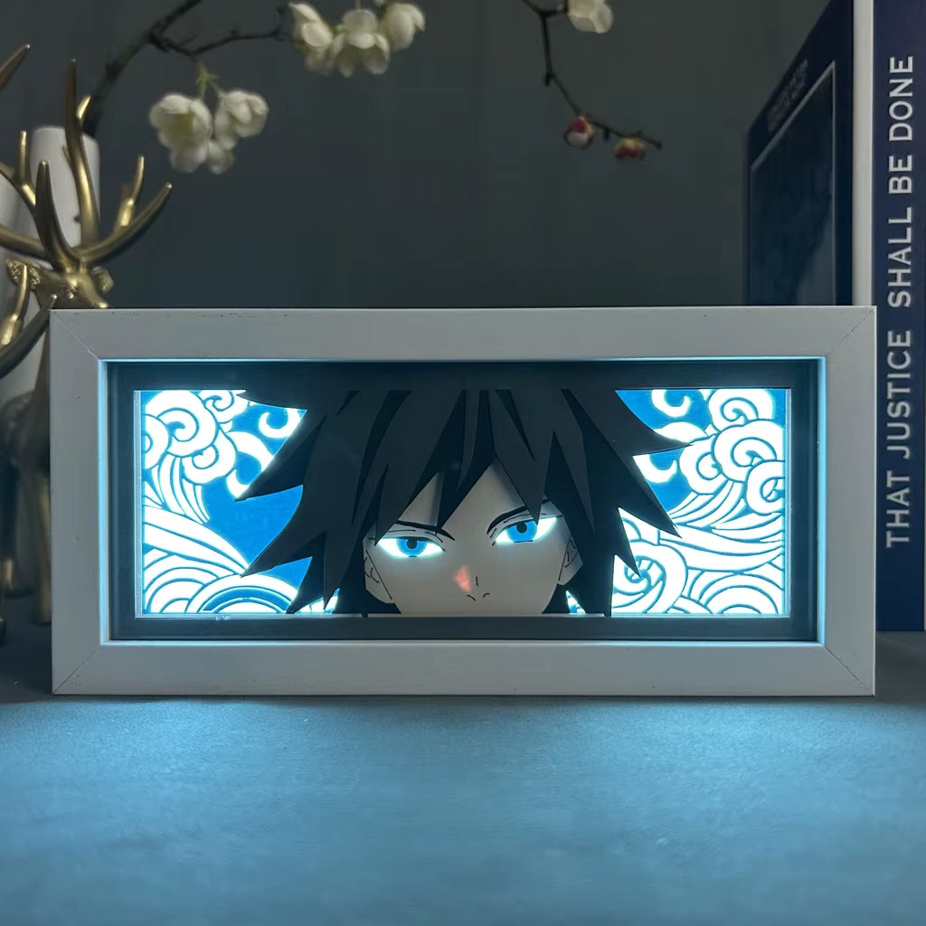 Illuminate Your Space with the Giyu Tomioka Anime LED Night Light - Perfect for Kids' Rooms and Anime Fans!
