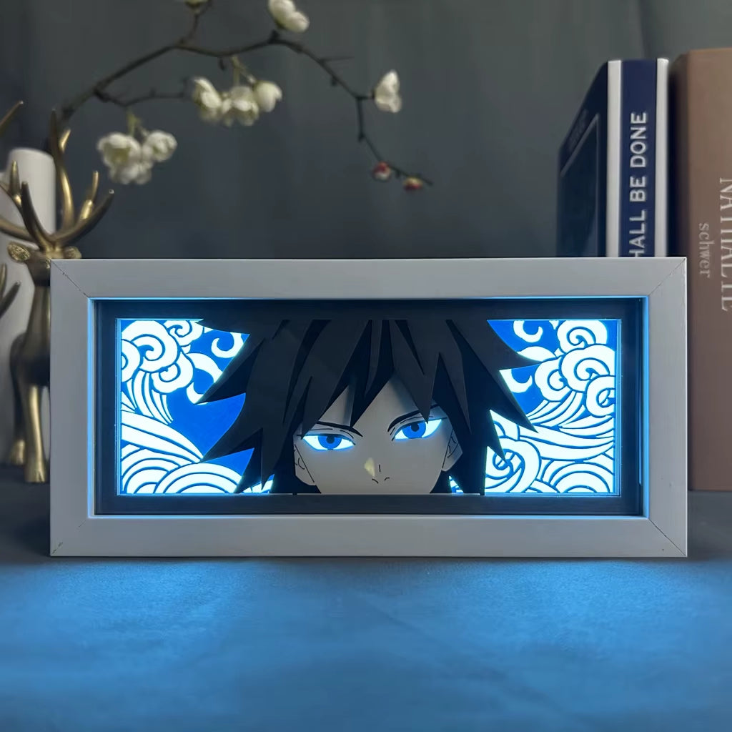 Illuminate Your Space with the Giyu Tomioka Anime LED Night Light - Perfect for Kids' Rooms and Anime Fans!